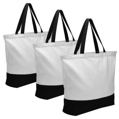 China 100% New Sublimation Eco-Friendly Blank Customized Logo Shopping Bags Customs Sublimation Canvas Tote Bag Printing Shopping Bag for sale