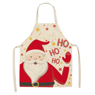 China 2021 New Years Washable Cooking Aprons Christmas Gifts Decor Merry Christmas Children And Adult Aprons Kitchen For Home for sale