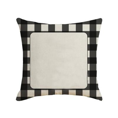 China Sublimation Pillow Case Cotton Viable Blank Canvas DIY Cushion Cover Personalized Design Pillow Cover for sale