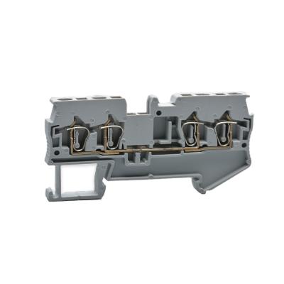 China UTL Quality Universal Din Rail Spring 280-833 Ground Terminal Block TH: 5.2 W: 72.0 H: 36.5 for sale