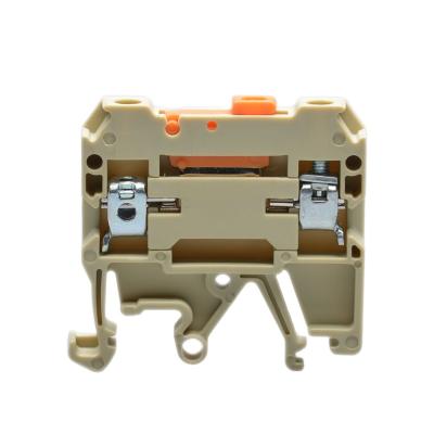 China UTL Brass Screw Din Rail Mount Terminal Block Connectors Switch Connector TH: 6.5 W: 46.0 H: 38.0 for sale