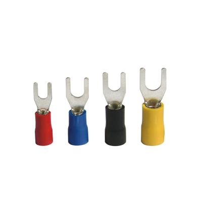 China Corrosion Resistance UTL SV Series Cable End Pre-Insulated Fork Shaped Crimp Terminals for sale