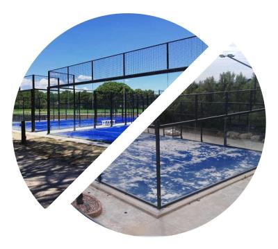 China Steel Hot Sale High Quality  200w Led Padel Tennis Court Panoramic Padel Court Paddle Tennis for sale