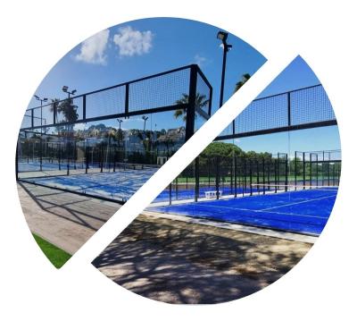 China Steel Great Design Low Cost China Paddle Tennis Court Lvyin Panoramic Paddle Tennis Court Price for sale