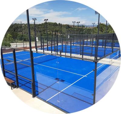 China Steel Professional Manufacturer China Padel Court Panoramic Paddle Court Outdoor for sale