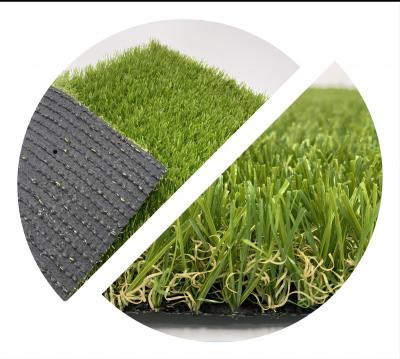 China Thick and soft 30mm Pile height Field Artificial Grass for Landscaping Lvyin Landscaping Outdoor Natural Artificial Grass for sale