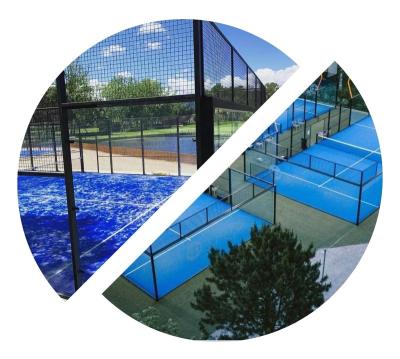 China Steel 2022 New Type Portable Padel Court Panoramic Padel Tennis Court for sale