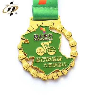 China Europe Metal Custom Soft Enamel Recycling Medal No Min Order for sale