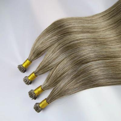 China Hot Selling High Quality Silky Straight Wave Remy I Tip Hair Extensions Double Drawn Hair Extension for sale