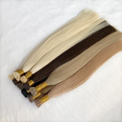 China Wholesale Silky Straight Wave Remy Human Hair Top Quality 100% Customized Mini I Tip Hair Extensions for sale