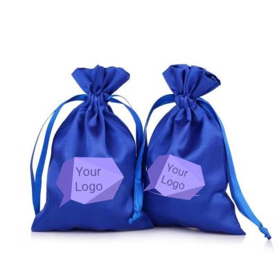 China Cheap Custom Top Selling Gift Hair Extension Satin Packaging Bag For Wigs for sale