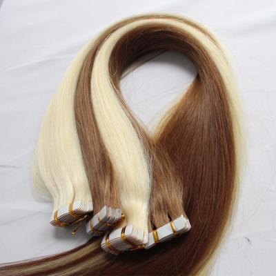 China Silky Straight Wave Best Remy Hair Extension Adhesive Tape in Ombre Extensions for sale