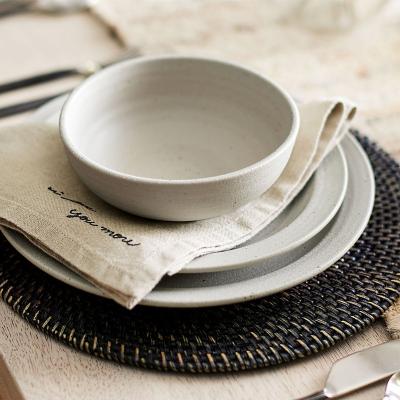 China Sustainable Hot Selling Natural Brown Rattan Place Mat Recessed, For Dining Table Wedding Table Decoration Accessories for sale