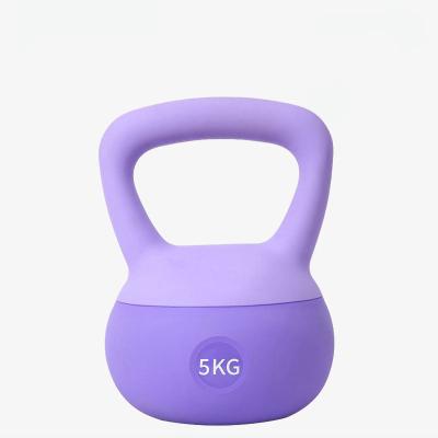 China Non-slip Professional Hip Squat Dumbbell Household Fitness PVC Kettlebell Strength Curling Strength Training Equipment for sale