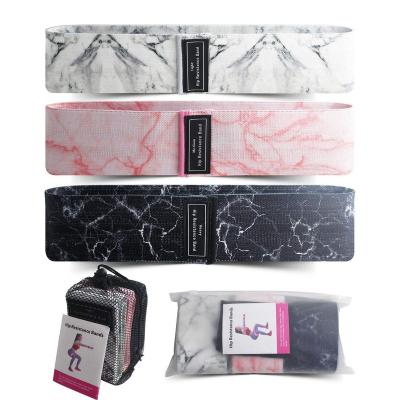 China Elastic Fitness Logo Fabric Booty Bands Custom High Elasticity Private Label Set of 3 for Exercise Resistance Booty Bands for sale