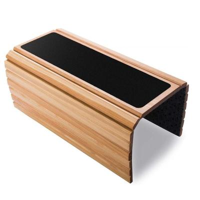 China High Quality Viable Foldable Bamboo Sofa Tray Couch Arm Table for sale