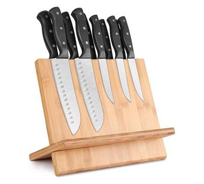 China Sustainable Portable Premium Durable Bamboo Product Material Customized Packaging Bamboo Magnetic Knife Block for sale