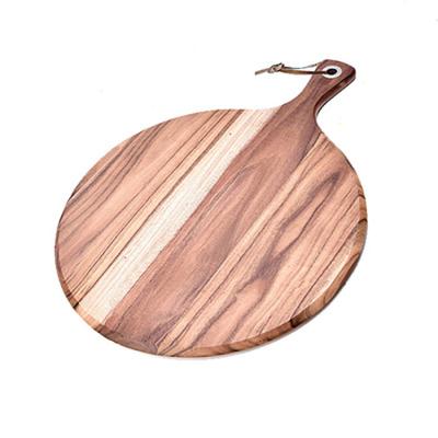 China Viable Factory Wholesale Natural Acacia Wood Round Cutting Board for sale