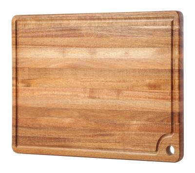 China Sustainable Chopping Board Wooden Chopping Board With Solid Groove Great Chopper For Kitchen for sale