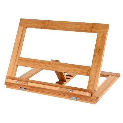 China Book Reading Adjustable Bamboo Book Stand, Bamboo Book Stand Tray for sale