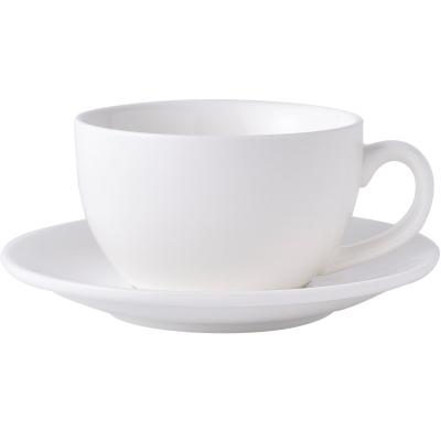 China Disposable Italian for hotel and restaurant tea white ceramic coffee cups 90ml 200ml 250ml 290ml 340ml 400ml 460ml coffee for sale