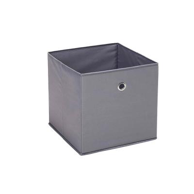 China Viable Non-woven Cloth Box 210D Oxford Cloth Organizer Bin Storage Baskets Bin Foldable Trunk Storage Container Desktop Storage Box for sale