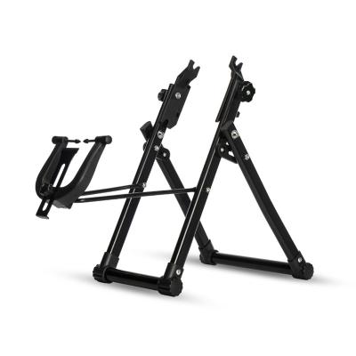 China Genuine steel and plastic wheel stand fit for 20-29 inch 700C bikes fitting bike wheels foldable style for sale