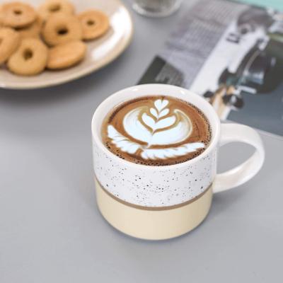 China Viable Coffee Mugs 200ml Metal Handle Supplies Customs Service Thermal Mug Sublimation Porcelain Ceramic Christmas Travel for sale