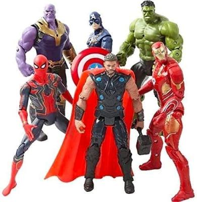 China Cartoon Toy Superhero 2021 Action Numbers Set of 6 PCS - Action Number Set - Superhero Adventures Ultimate Superhero Set - Kids Toys for sale