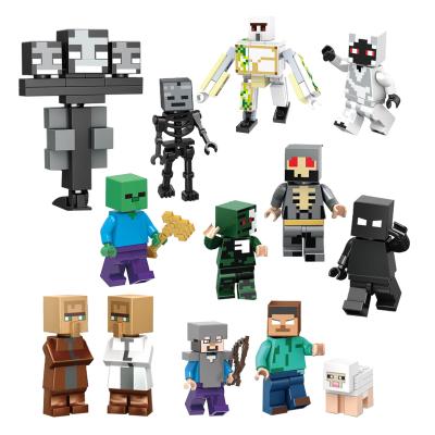 China 13pcs Cartoon Toy Figures 1.97inch Stitching Set Collectible Building Kit Figures Toys For Kids And Adults Action Demon Slayer Wwe Venom for sale