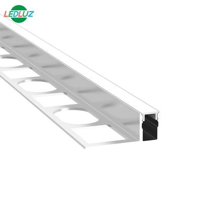 China Aluminum Alloy Trimless Recessed Aluminum Profile For Tile for sale