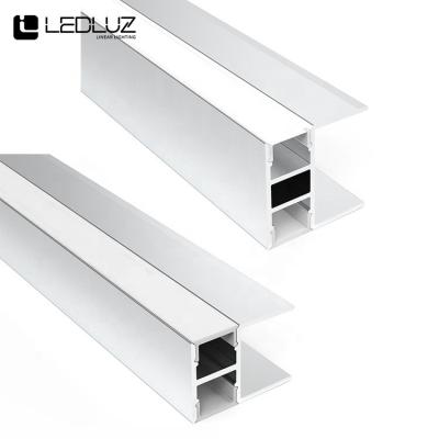 China LED Strip Lighting 18MM 25MM Shelf Panel Through Aluminum LED Profile For 10MM LED Strip for sale