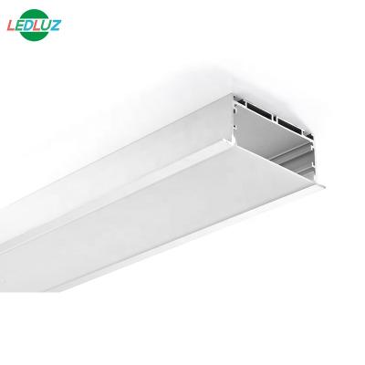 China Aluminum Housing For Large Led Strips 90x35mm Recessed Linkable Aluminum LED Profile for sale