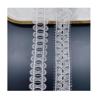 China Viable Wholesale Cheap Wearable French Strap Clothing Accessories Lace Trim Embroidery for sale