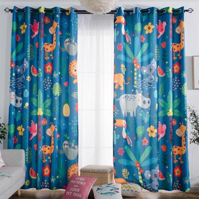 China Hot Selling Blackout 100% Polyester Blackout Window Curtain For Kids Bedroom for sale