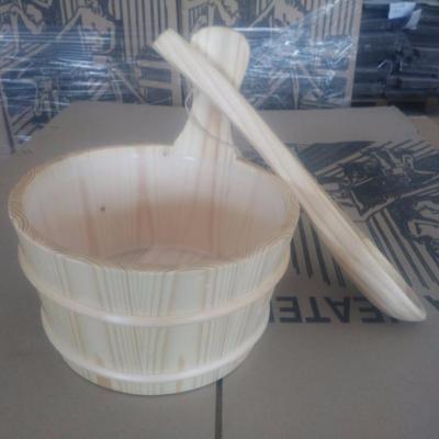 China Traditional SAUNA WOODEN BUCKET for sale