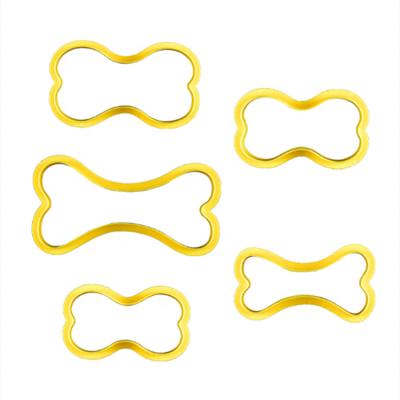 China 5Pcs DIY Plastic Dog Bone Biscuit Cutter Mold Stamp Cookie Mold Viable Custom Available for sale