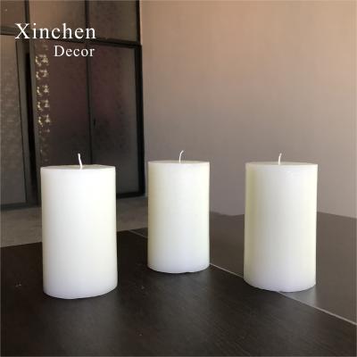 China Relighting Candle Factory Sale Directly 3 Inch Pillar Thick Wax Candle. in diameter for event decor for sale