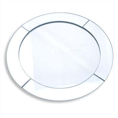 China XC-D001 Viable Hot Sale Laser Cut Laser Cut Glass Mirror Charger Plate For Wedding Event for sale