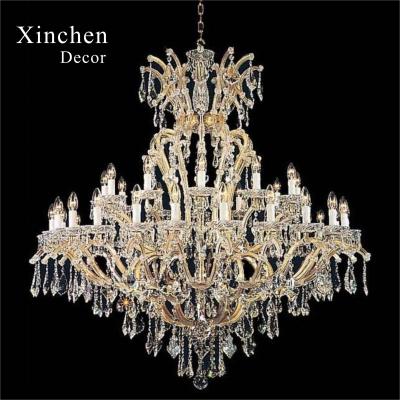 China Factory sale 24 inch luxury gold luxury crystal chandeliers for wedding event decoration for sale