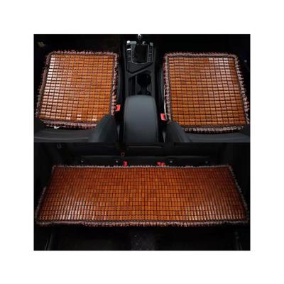 China New Large Standard Booster Car Cushion Cover China-chic Dark Brown Adult Summer Bamboo Mat for sale