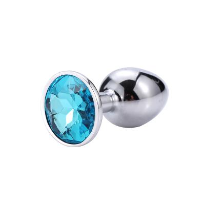 China Hot Selling Crystal Jewelry Metal Anal Butt Plug Adult Anal Plug Female Butt Anal Toys For Male for sale