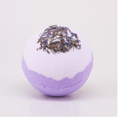 China For Bath For Bath Fizzier Ball Bubble Bath Flower Handmade Natural Organic Scented Lavender Private Label 1pc OEM for sale