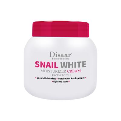 China Hot Selling Snail Bleaching Whiten Deep Moisturizing Body Cream Lotion After Sun Repair Scar Brighten 250ml for sale