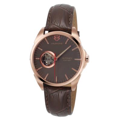 China Miuskone 2022 Automatic Men's Date Business Fashion Watch Hollow Out Mechanical Watch Factory Private Customized Watch for sale