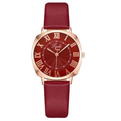 China Fashion Square Leisure Women's Day/Date Simple Roman Watch Manufacturer Wholesale Quartz Watch for sale