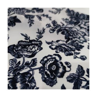 China Reliable workmanship waterproof quality printed factory flower pattern cheap silk polyester satin fabric for dress for sale