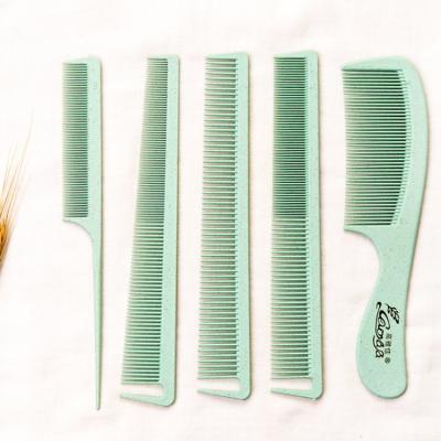 China Comfortable Wholesale Cheap Comb Wheat Straw Five Piece Set Family Travel Hair Comb for sale