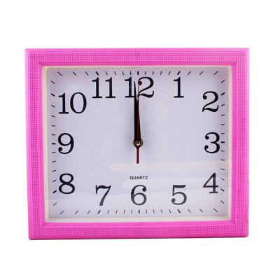 China New design room decoration room digital quartz digital square radio cheap hot sale plastic wall clocks for sale