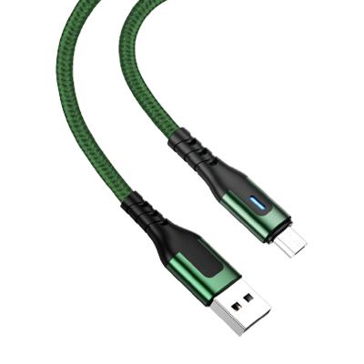 China Mobile Phone Types FONENG X61 New Mobile Phone Tablet 3A Charging Cable USB Fast Charging Cable With Blue Light for sale